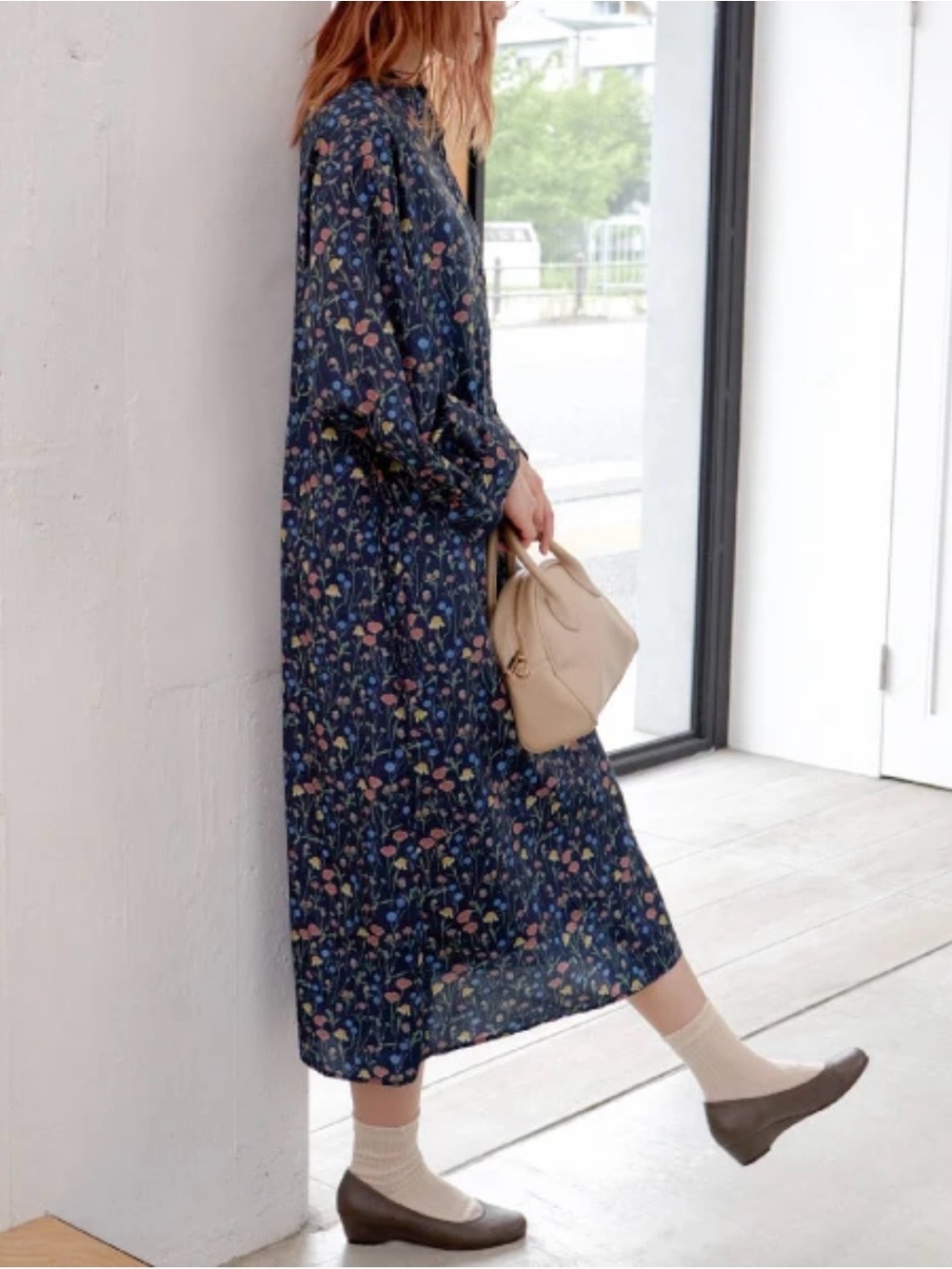 Guerxun Women’s Xl Cotton Dress Cottagecore Boho Prairie Blue